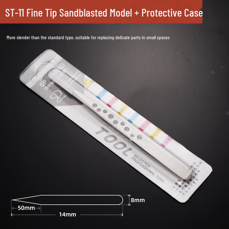 Stainless Steel Precision Tweezers with Curved Scorpion Tip for Eyelash Extension and Nail Art