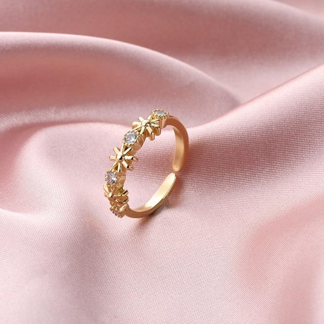 Ins Tide Adjustable Stainless Steel Rings For Women Simple Temperament Engagement Wedding Rings Fashion Jewelry Wholesale 2022