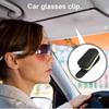 Auto Brillenhalter Magnetische Brillenhalterung Auto Brillenhalter Sonnenbrillenaufhänger Sonnenbrillen Organizer Schützendes PU-Leder Stabil