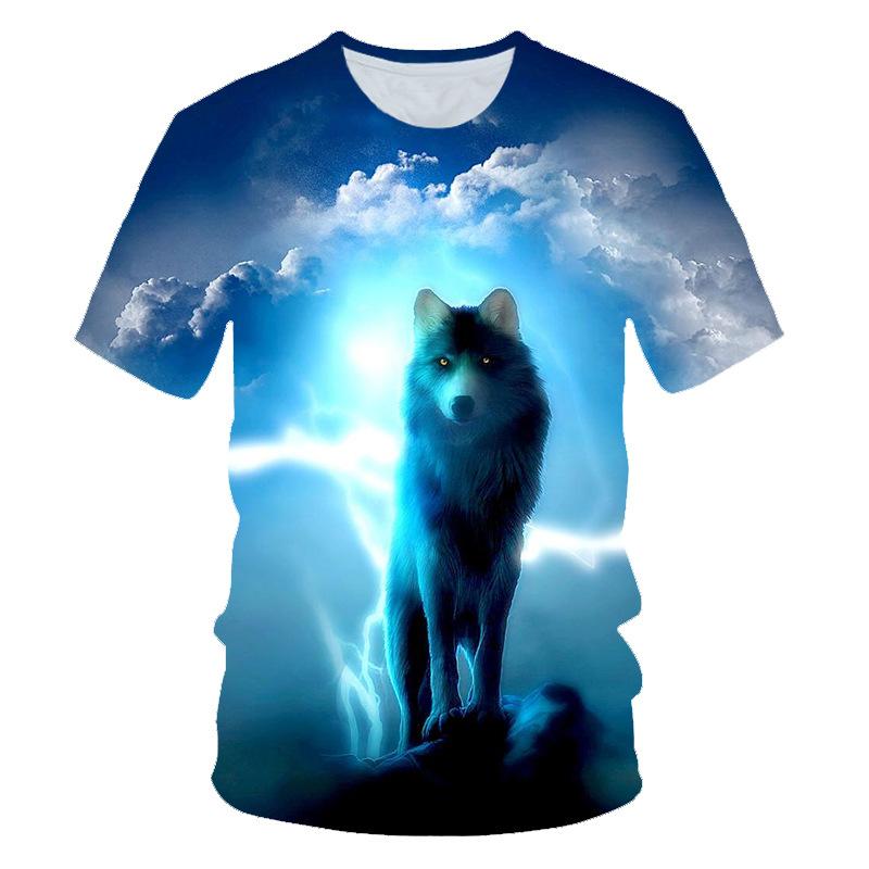 Scarlet Fox impression 3D Animal Cool t-shirt drôle pour hommes et femmes à manches courtes été hauts t-shirts mode noir vêtements