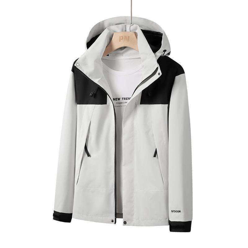 Spring and Autumn Men's and Women's Household Jackets Removable Hats Mountaineering Jackets Sports Jackets