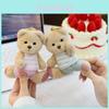 Niedlicher Plüsch-Teddybär-Schlüsselanhänger mit PP-Baumwollfüllung für Geschenktaschen und als Neuheitsdekoration