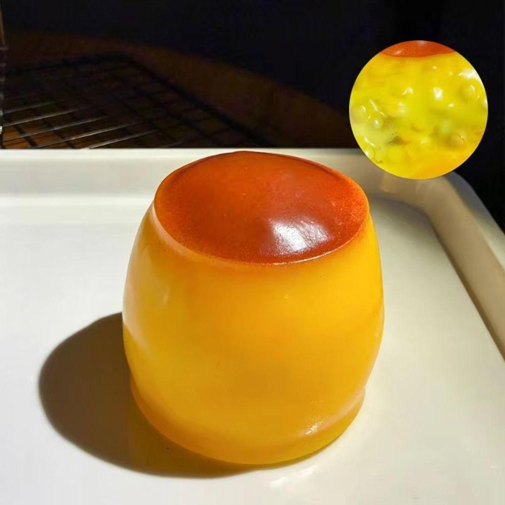 Caramel Squeezing Ball Fun Release Pudding Squishy Toy Fidget Pudding Handmade Ball Kids Adults