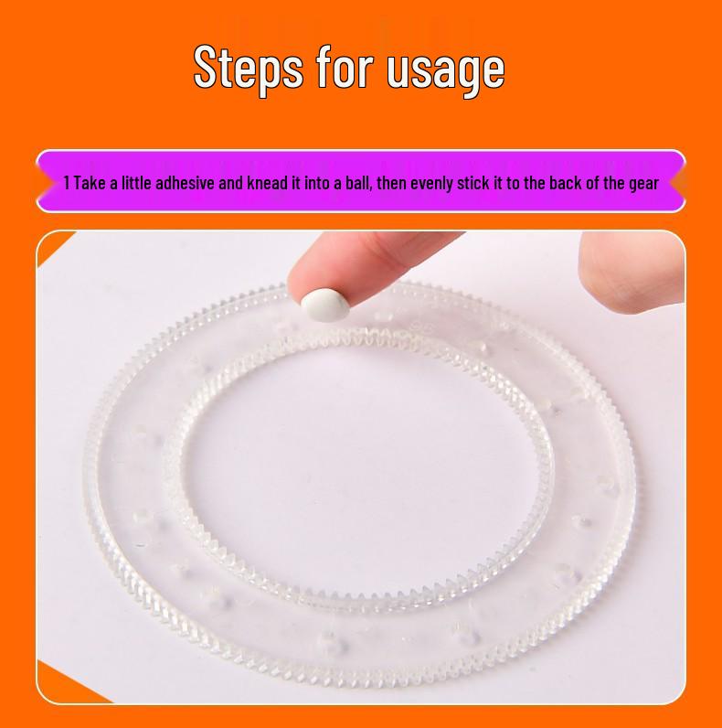 Magic Spirograph Set: Multi-Functional Curve Gear Drawing Tools for Elementary Students 15cm