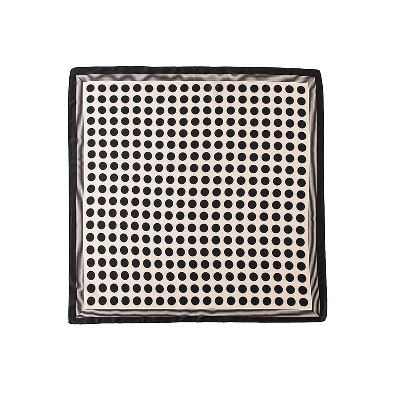 70Cm Small Square Simulated Silk Feminine Scarf Hijab Female Headband Kerchief Luxury Neck Tie Shawl Wrap