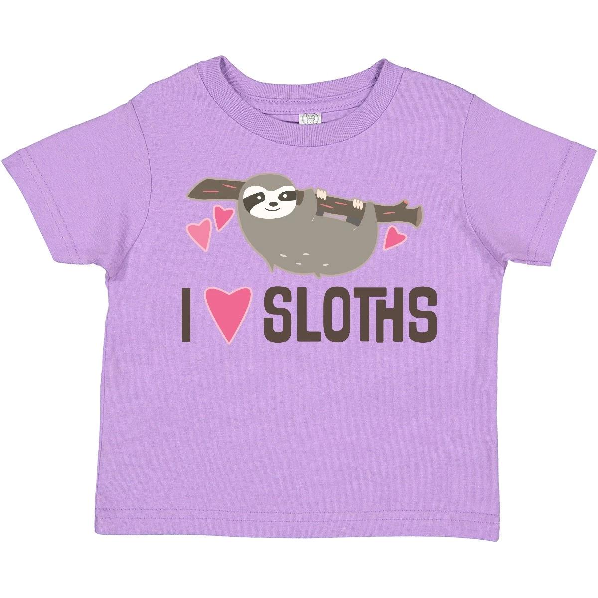 

Inktastic Sloth Lover Rain Forest Toddler T-Shirt I Love Sloths Childs Cute Kid 100