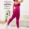 Women's Shockproof Sports Vest & Seamless Leggings Set: European-American Yoga, Running, Hip-Lifting Fitness Wear 