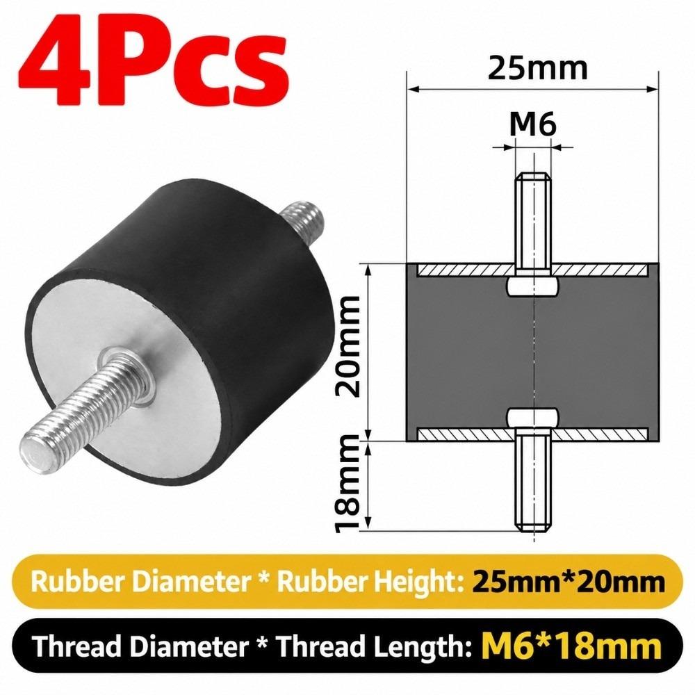 M3 M4 M5 M6 M8 M10 Silentblock Bobbin Mount Male Thread Shock Absorber for Marine Automotive Use