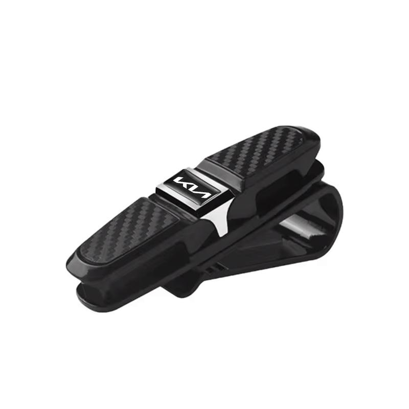 BXAOK1 Car Sun Visor Clip 360 Rotation Sunglasses Ticket Card Clamp For Kia Morning Picanto Rio Stonic Sportage Ceed Optima Forte 5 3 4