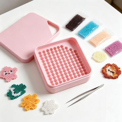 1 Set 5mm Beads Sorting Tray Beads Picking Tray Kit with Total 296 Holes Efficient Beads Organizer with Easy Recovery Crafting Tool for Iron Bead
