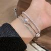 French Pearl Bracelet With Rhinestone Embellishments For Elegant Fashion Accessories