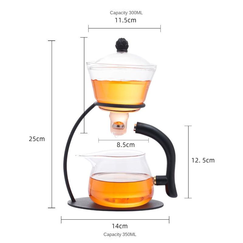 Креативний скляний чайник Термостійкий боросилікатний турецький крапельний горщик для чаю, кави, автоматична чашка
