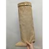 Elegantes Botas de Tacón Alto hasta Media Pantorrilla con Hebillas Metálicas para Banquetes Formales, Botas de Montar con Estilo para Mujer, Botas de Vestir de Tacón Grueso