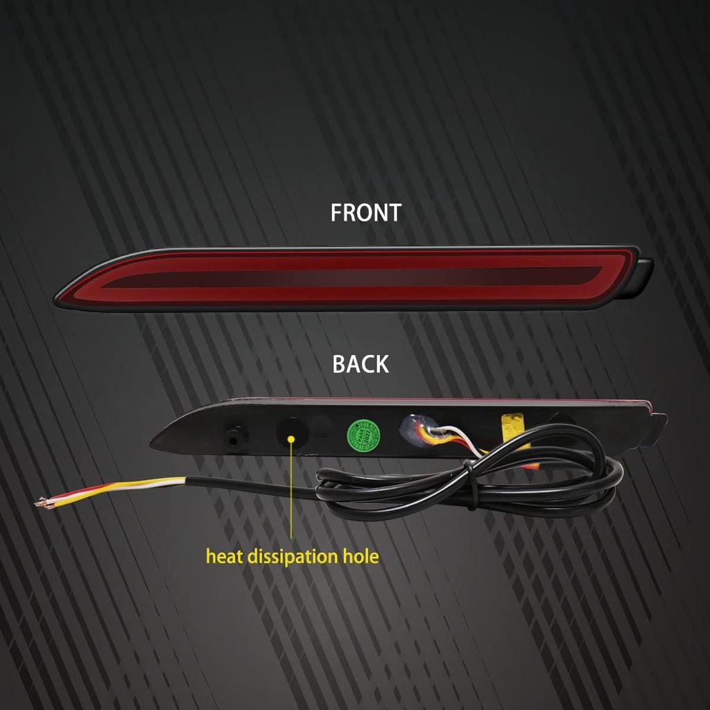 Rear Bumper Reflector Light For Toyota RAV4 Sienna Matrix Reiz LED Tail Brake Lights with Turn Signal