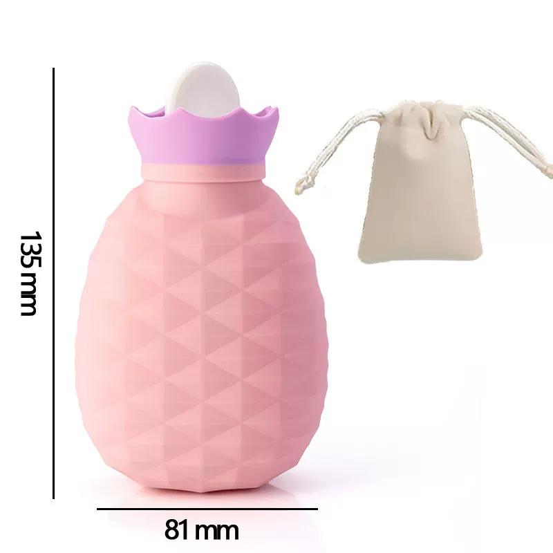 Bear Palm Silicone Hot Water Bag Water Injection Mini Small Size Portable Microwave Oven Heating Belly Cute Hot Water Bag