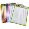 10X File Folder Document Bag Reusable Sheet Protectors for Classroom Teacher Student Office Supplies 10 Colors