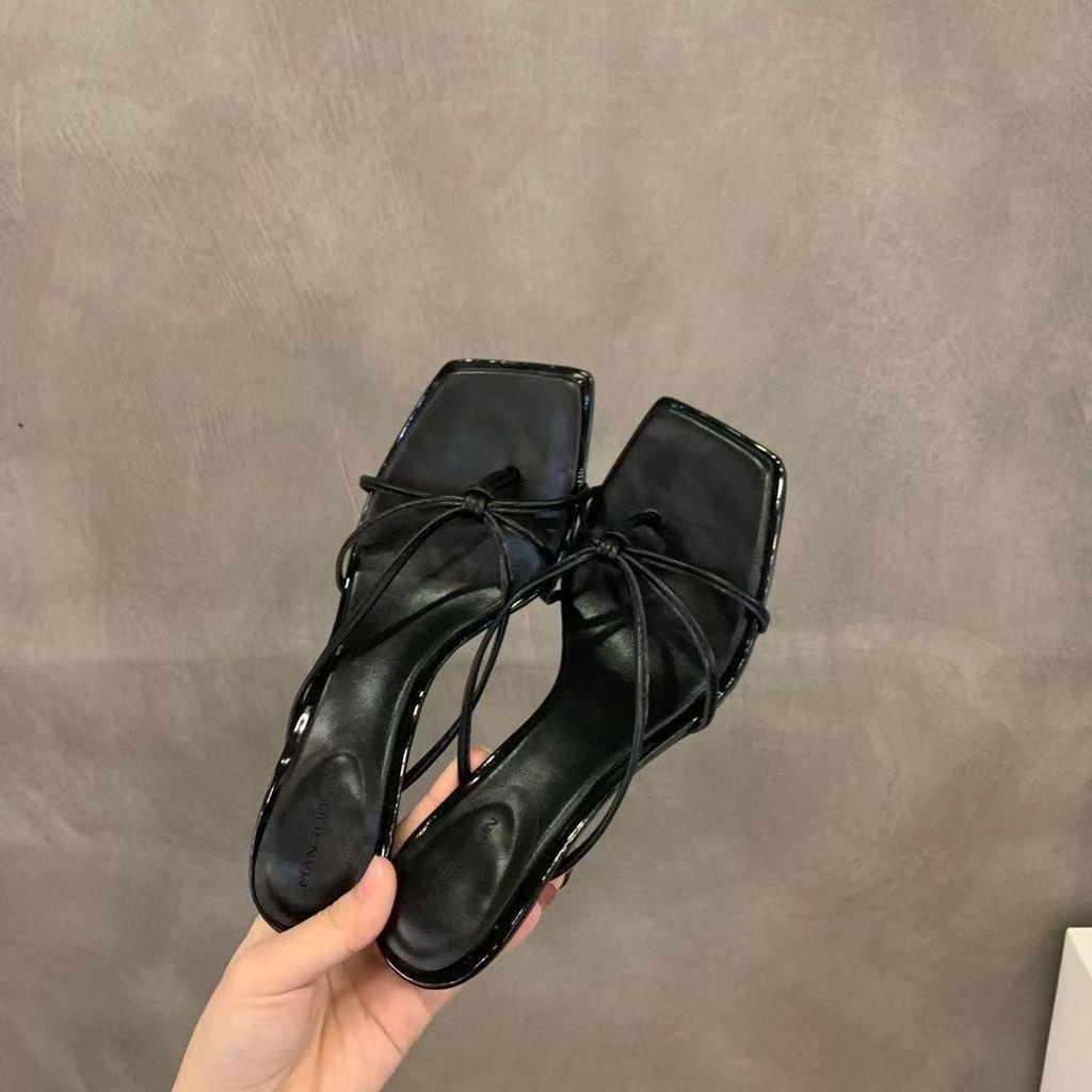 Summer High Heel Slide Sandals With Pu Upper For Elegant Womens Fashion