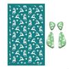J0MC Reusable Christmas Theme Silk Screen Transfers Snowflake Earrings Silk Screen Stencils for T-Shirt Window Decoration
