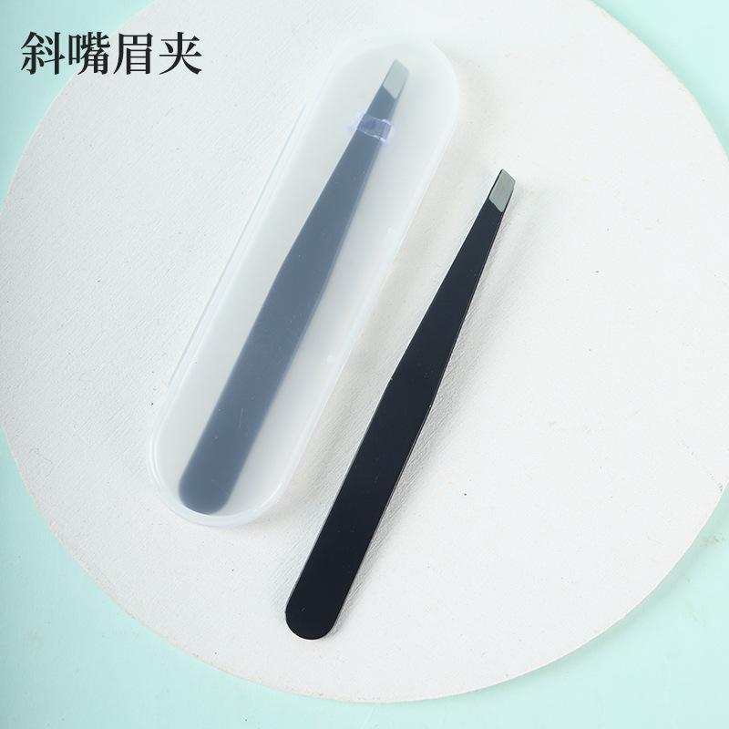 

Stainless Steel Tweezers – Eyebrow Hair Removal Tool,Precision Slant Tip Plucker for Women Men, Facial Hair & Eyelash Applicator рожевий