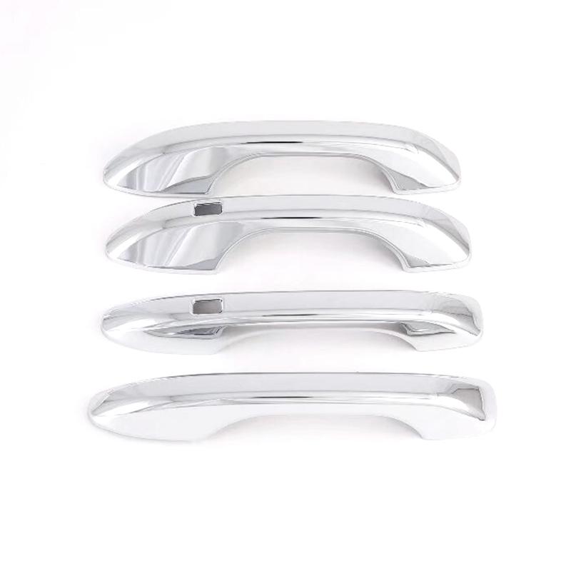 Door Handle Cover For Hyundai Alcazar Creta Grand   2024 Car External Protective Sticker Carbon Fiber Chrome