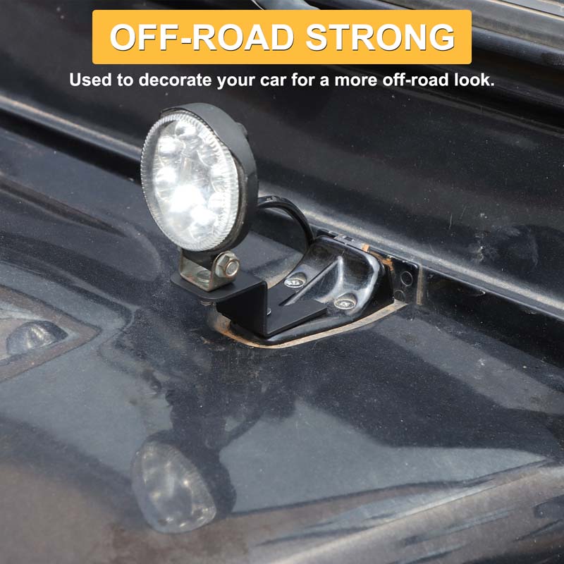For Land Rover Defender 2004-2018 Carbon Steel Car A-pillar Spotlight Bracket Engine Hood Searchlight Bracket Car Modification