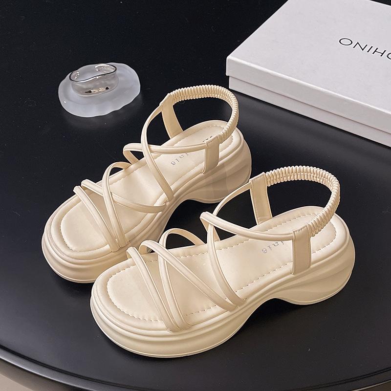 High-end sandals women's summer new fashion design niche versatile not tired sandals