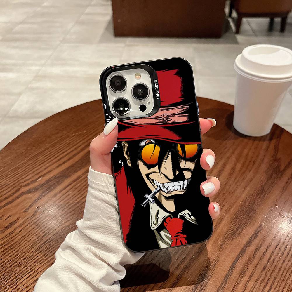 Horror Anime Hellsing Phone Case For IPhone 17 16 15 14 13 12 11 Pro Max Plus Pro Colorful Shell