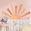 Naklejka Ścienna Słońce Rekwizyt Tło Dekoracja Wykwintne Ozdoby Taśmowe Ciekawa Samoprzylepna Naklejka Dekoracja Pokoju Dziecięcego
