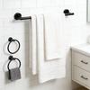 Stainless Steel Towel Rings Robe Hook Toilet Paper Holder Adhesive Towel Rack for Modern Bathrooms Easy to Install