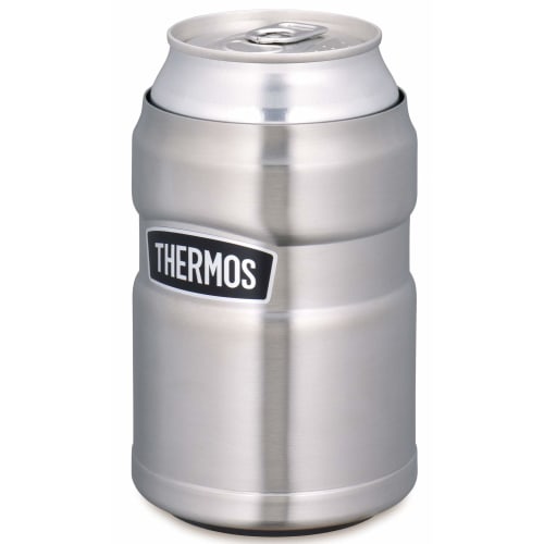 Thermos Outdoor Series Insulated Can Holder for 350ml Cans, 2-Way Type, Stainless Steel, ROD-002 S