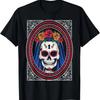 Skull with Roses Red _ Camiseta Day of the Dead T-Shirt
