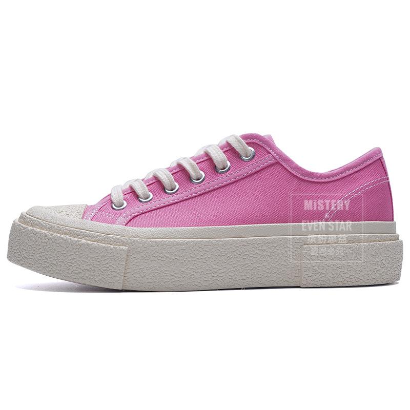 Hot sale spring new crooked brand geometric multi-layer retro canvas shoes 1301