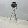 Nautical Nickel Finish and Black Wood Searchlight Chrome Tripod Home Décor Nautical Collectible Spotlight Floor Lamp