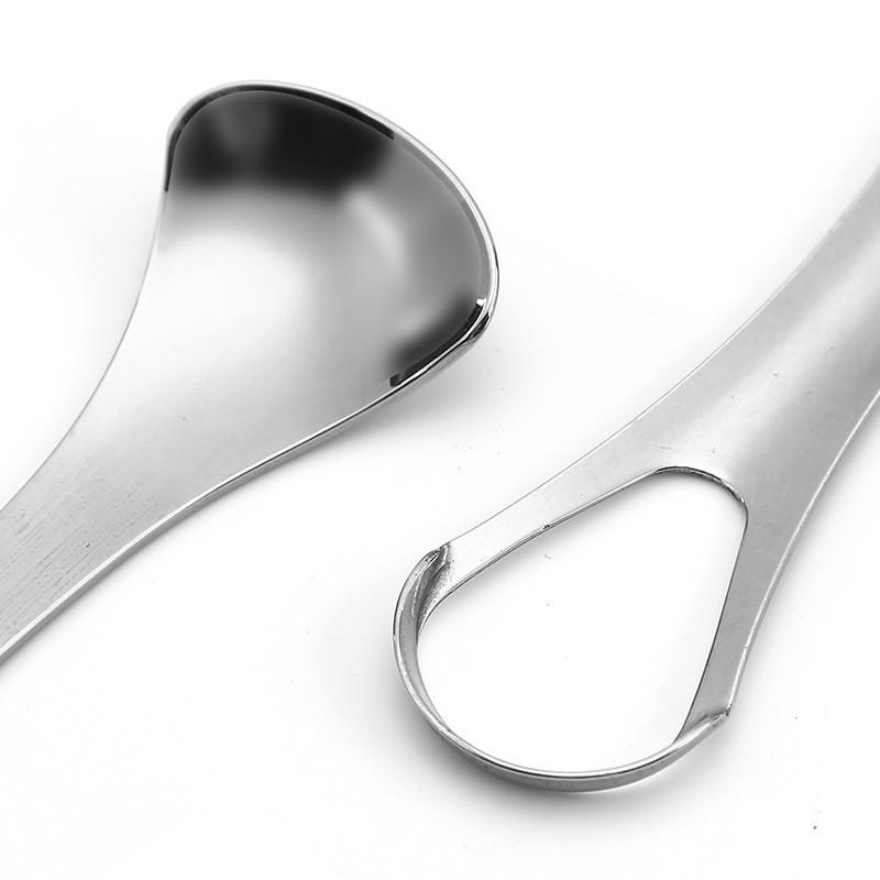 Stainless Steel U-shaped Tongue Scraper for Oral Hygiene & Daily Use