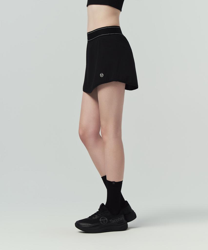 SERGIO TACCHINI W Lightweight Woven Skirt (Black)