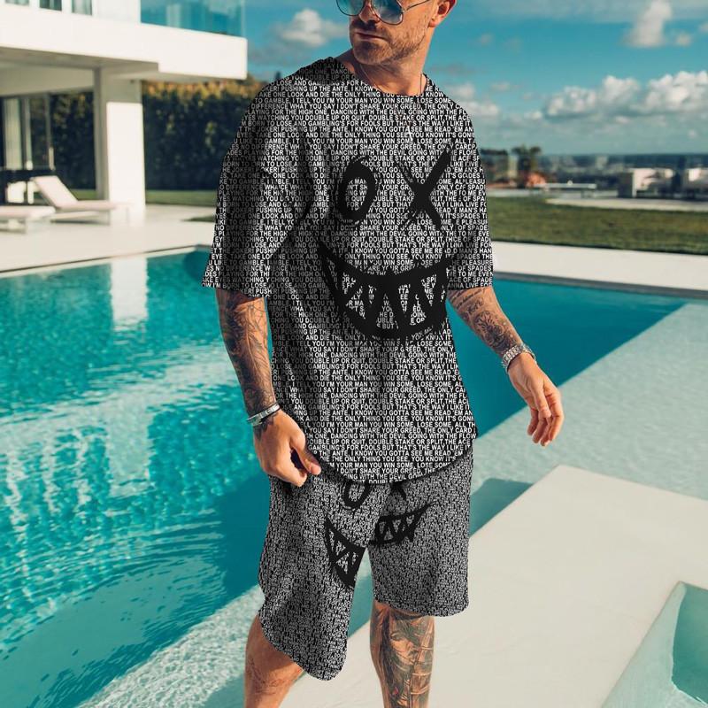 Fashion 3D Lion Printed Men's Tracksuit 2 Piece Suit Women's Woman Clothing Sweatshirt Oversized T-shirt Hot Tops Sports 2023