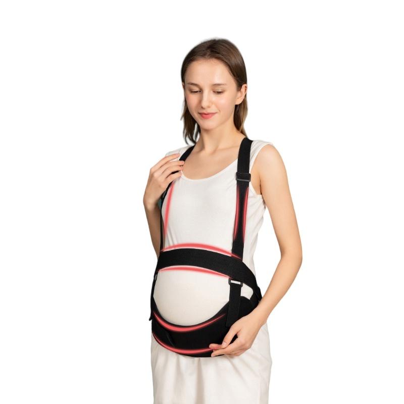 

Дышащий бандаж для беременных для поддержки живота и облегчения боли с усиленной эластичной лентой M чёрный