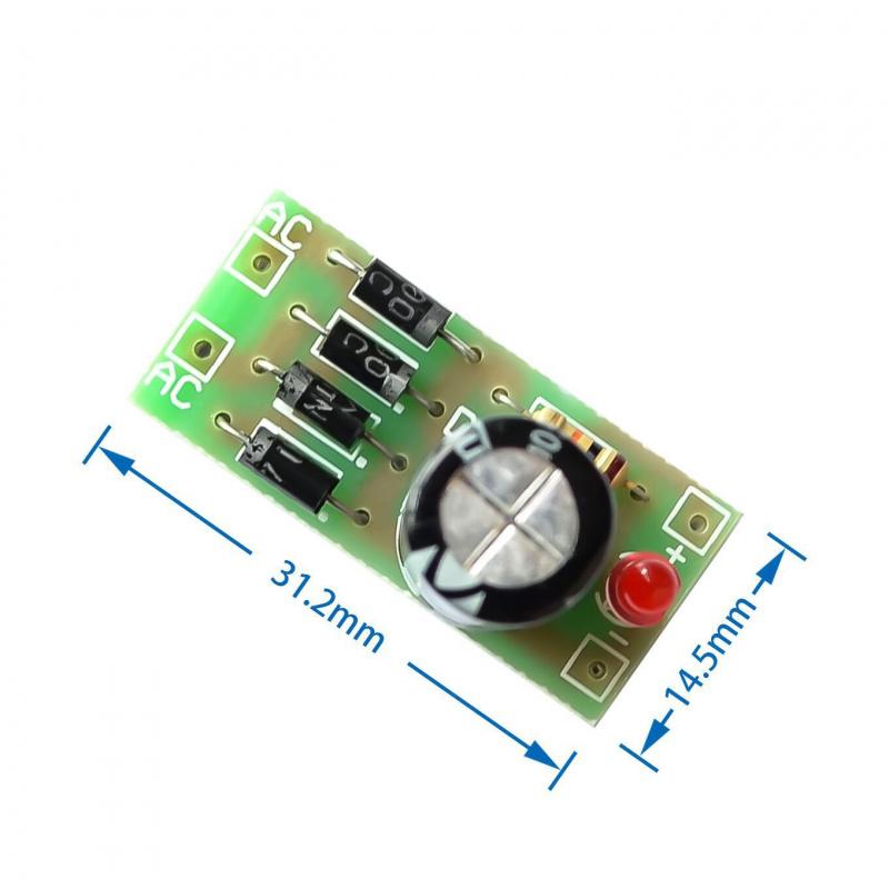 10pcs/AC to DC power conversion module 1N4007 full-bridge rectification and filtering 12V 1A AC to DC