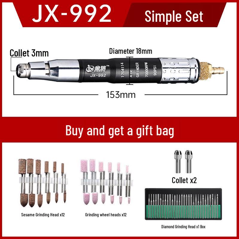 

Industrial-Grade Pneumatic Air Pen Grinder & Engraving Drill