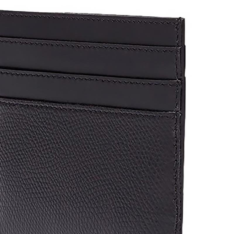Fendi FF Logo Six Slot Calfskin Card Holder Women Card Holder Black 8M0445-ALWA-F0KUR