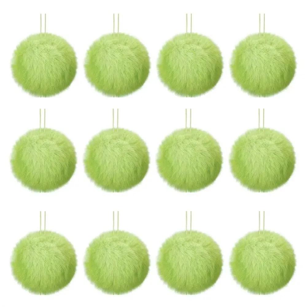 12PCS  Surface Christmas Balls Ornaments DIY Craft Soft Pom Pom Balls Decorative Ornaments Balls Party Supplies 6cm / 8cm