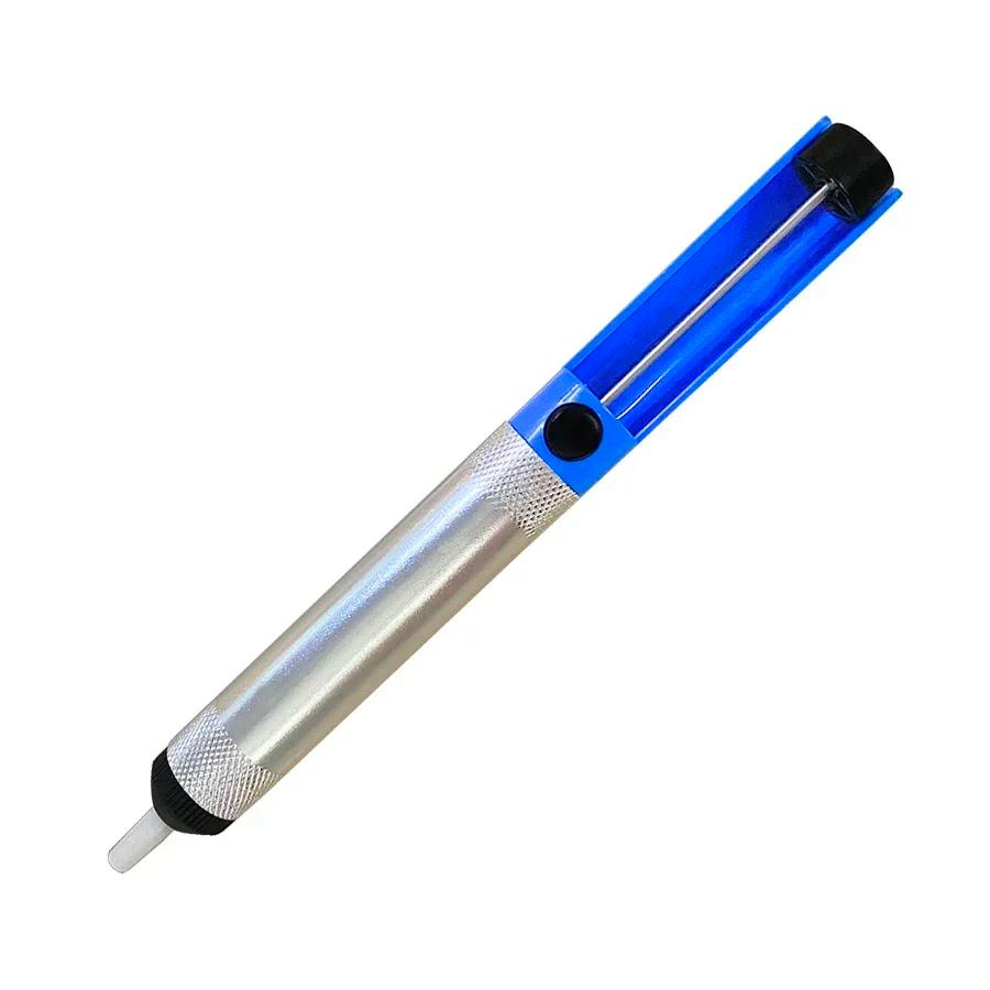 

Blue Aluminium Desoldering Suction Pump Tool Vacuum Solder Sucker Tin Pen Removal Device for Soldering Iron синій