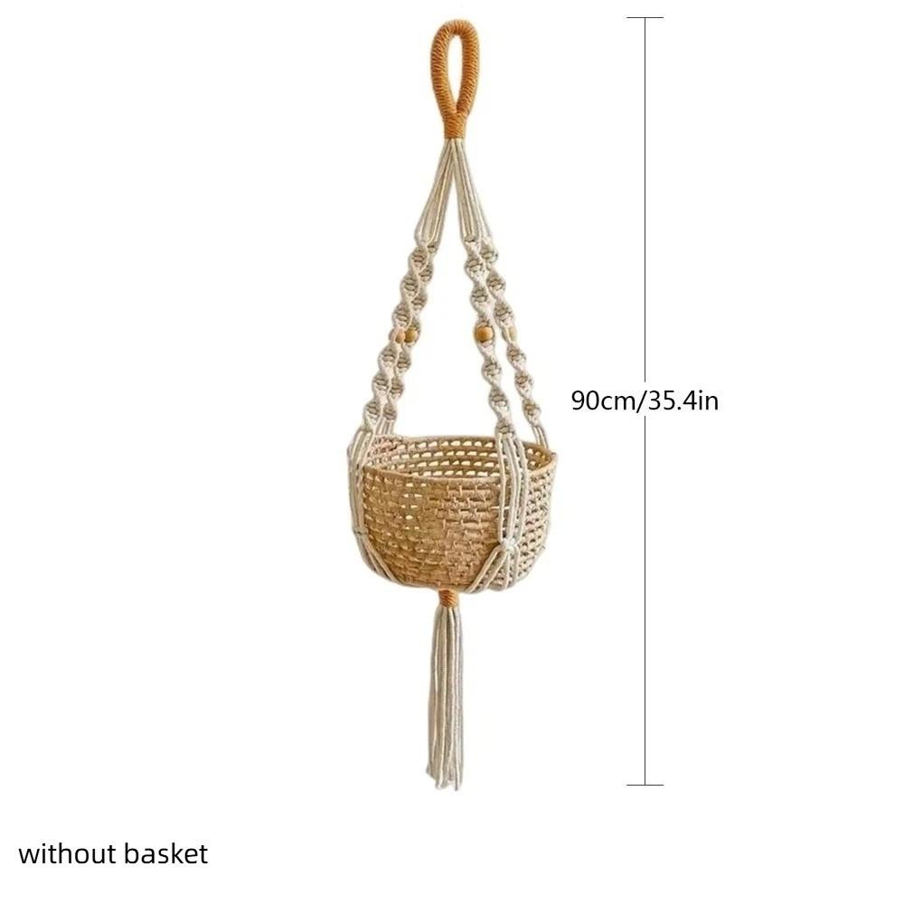With Handmade Tassels Macrame Plant Hanger Net Wall Hanging Plant Pot Holder Flower Pots  Indoor