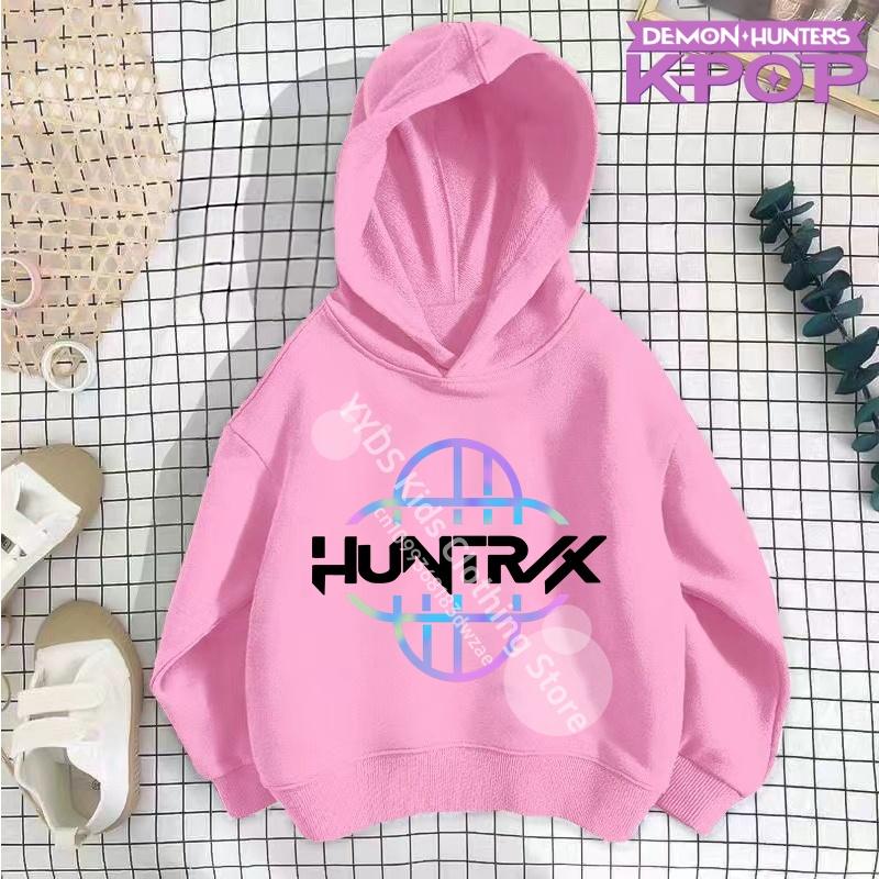 

Одежда для маленькой девочки K-Pop Охотники на демонов Толстовка Девичья мода Повседневная толстовка Кино Новинка Детская K-Pop Охотники на демонов Толстовки с капюшоном 150