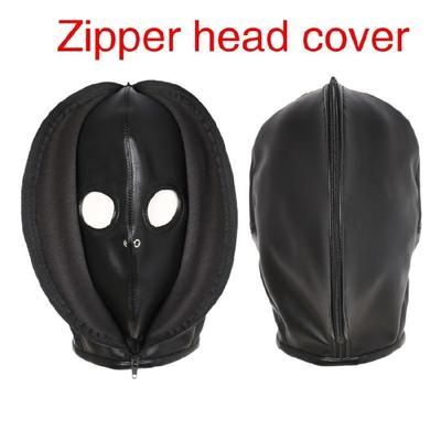 PU Zippered Hat Party Supply Movie Character Head Cover Full Head Mask Headgear