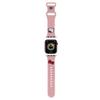 Hello Kitty Strap HKAWLSCHBLP AppleWatch 42/44/45/49mm Pink/pink Strap Silicone Kitty Head