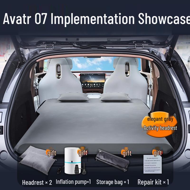 Avatr 07 Car Mattress: Automatic Inflatable Bed for Trunk and Rear Seat Sleeping.
