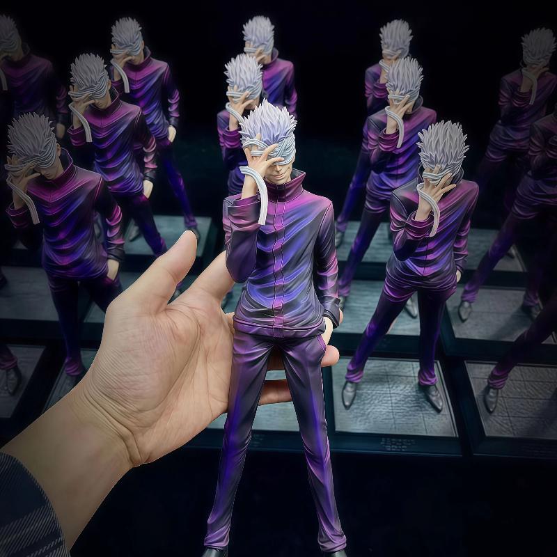 Satoru Gojo Jujutsu Kaisen Gk Figure Anime Peripheral Desk Chassis Ornament 2D Model Collectible Gift For Anime Fans Otaku