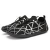 New Curved Rattan Plaid Adhesive Rubber Mesh Fabric Men's Sports Shoes Comfortable and Breathable Casual Shoes