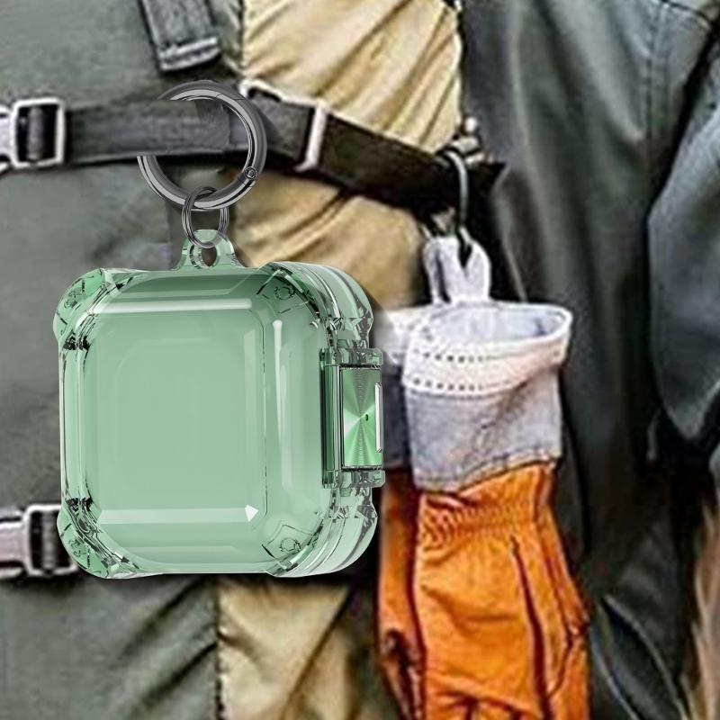 Transparents Earbud Case Scratch Resistant TPU Protections Sleeve for 2/FE with Lanyard Keychains